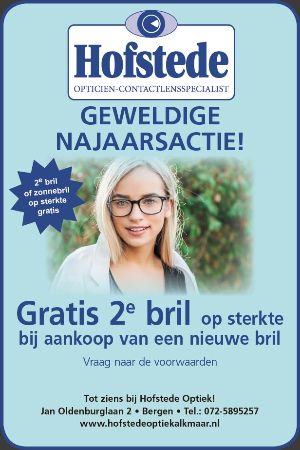 Hofstede Optiek winter actie 2026